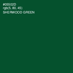 #05502D - Sherwood Green Color Image