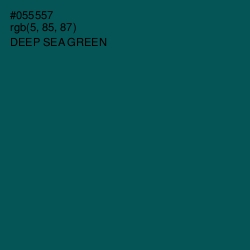 #055557 - Deep Sea Green Color Image