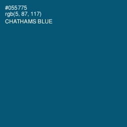 #055775 - Chathams Blue Color Image