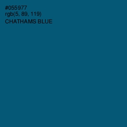 #055977 - Chathams Blue Color Image