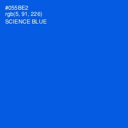 #055BE2 - Science Blue Color Image