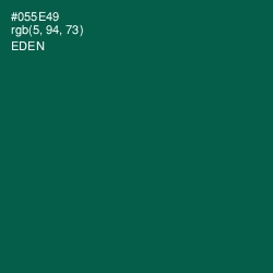 #055E49 - Eden Color Image