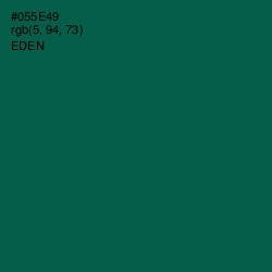 #055E49 - Eden Color Image