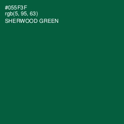 #055F3F - Sherwood Green Color Image