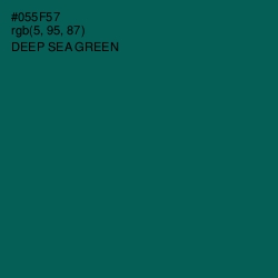 #055F57 - Deep Sea Green Color Image