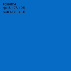 #056BC4 - Science Blue Color Image