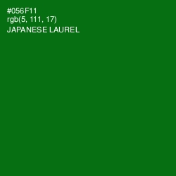 #056F11 - Japanese Laurel Color Image