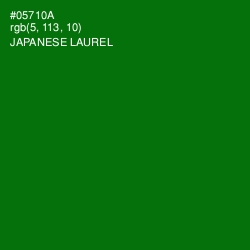 #05710A - Japanese Laurel Color Image