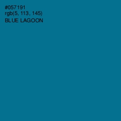 #057191 - Blue Lagoon Color Image