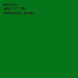 #05751A - Japanese Laurel Color Image