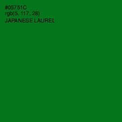 #05751C - Japanese Laurel Color Image