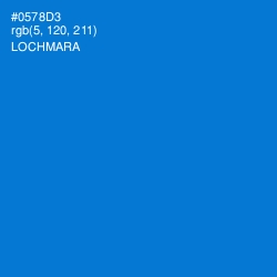 #0578D3 - Lochmara Color Image