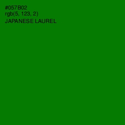 #057B02 - Japanese Laurel Color Image