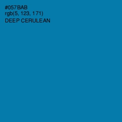 #057BAB - Deep Cerulean Color Image