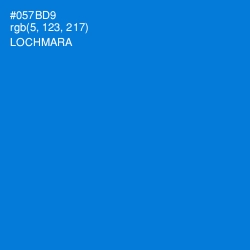 #057BD9 - Lochmara Color Image