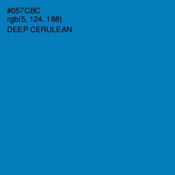 #057CBC - Deep Cerulean Color Image