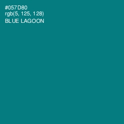 #057D80 - Blue Lagoon Color Image