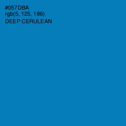 #057DBA - Deep Cerulean Color Image