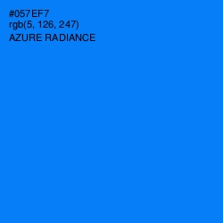 #057EF7 - Azure Radiance Color Image