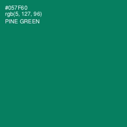 #057F60 - Pine Green Color Image