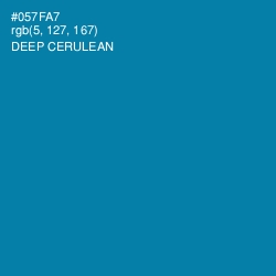 #057FA7 - Deep Cerulean Color Image