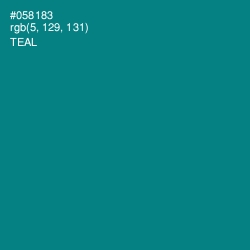 #058183 - Teal Color Image