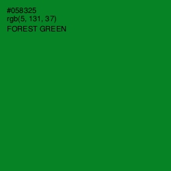 #058325 - Forest Green Color Image