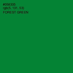 #058335 - Forest Green Color Image