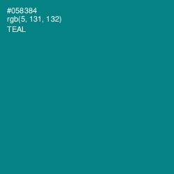 #058384 - Teal Color Image