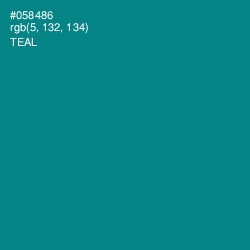 #058486 - Teal Color Image