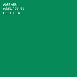 #058A58 - Deep Sea Color Image
