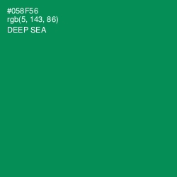 #058F56 - Deep Sea Color Image
