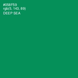 #058F59 - Deep Sea Color Image