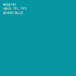 #0597A1 - Bondi Blue Color Image