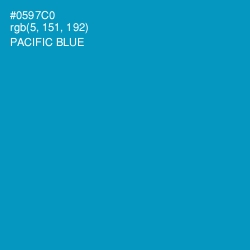 #0597C0 - Pacific Blue Color Image