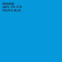 #0598DB - Pacific Blue Color Image