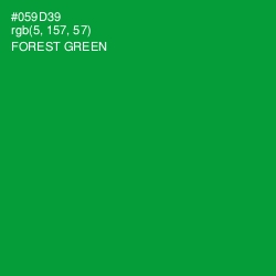 #059D39 - Forest Green Color Image
