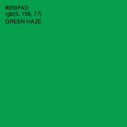 #059F4D - Green Haze Color Image