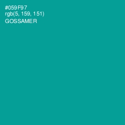 #059F97 - Gossamer Color Image