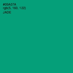 #05A07A - Jade Color Image