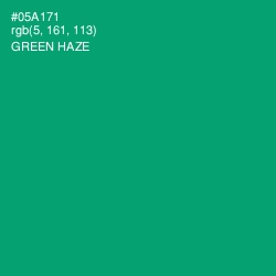 #05A171 - Green Haze Color Image