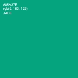 #05A37E - Jade Color Image