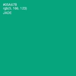 #05A67B - Jade Color Image