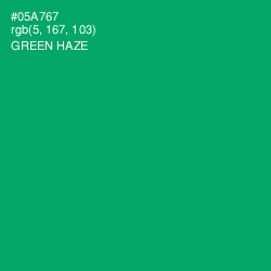 #05A767 - Green Haze Color Image