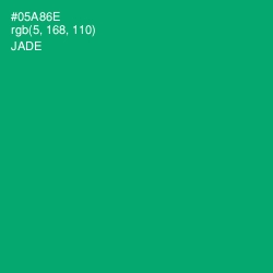 #05A86E - Jade Color Image