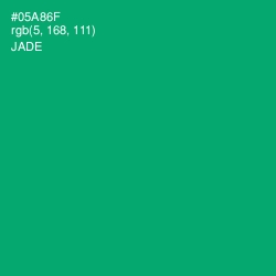 #05A86F - Jade Color Image