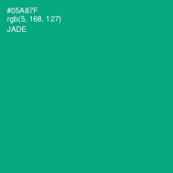 #05A87F - Jade Color Image