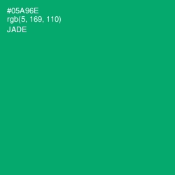 #05A96E - Jade Color Image