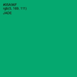 #05A96F - Jade Color Image