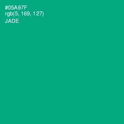 #05A97F - Jade Color Image